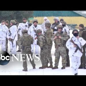 American soldiers training with Ukrainian troops l GMA