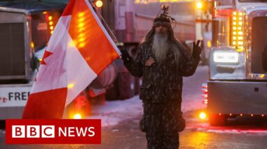 Canada trucker protests prompt state of emergency  - BBC News