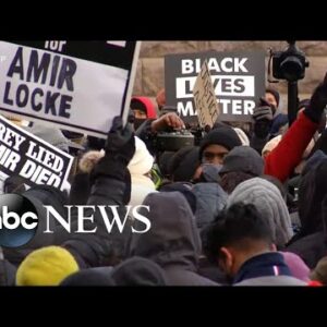 Demonstrators demand justice after Amir Locke killed by police