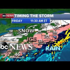 ABC News Live: Heavy snow, freezing rain cause travel nightmare in the South